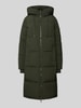 MOS MOSH Płaszcz pikowany z kapturem model ‘Ollie’ Ciemnozielony