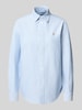 Polo Ralph Lauren Regular fit overhemdblouse met logostitching Blauw