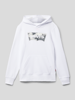 Levi’s® Kids Hoodie met ribboorden Wit