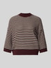 OPUS Pullover mit Mock Neck Modell 'Peipina' Bordeaux