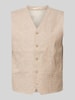 Jack & Jones Premium Slim Fit Anzugweste mit Paspeltaschen Modell 'RIVIERA' Sand