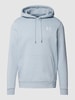 Under Armour Hoodie met labelstitching, model 'UA Essential' Rookblauw