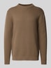 SELECTED HOMME Gebreide pullover met ronde hals, model 'DANE' Lichtbruin