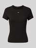 Tommy Jeans Slim Fit T-Shirt mit Label-Stitching Black