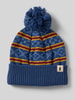 Cotopaxi Beanie met labeldetails Marineblauw
