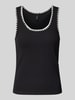 Vero Moda Slim Fit Tank Top mit Rundhalsausschnitt Modell 'VIOLA' Black