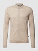 MAERZ Muenchen Gebreid jack met labeldetails, model 'summer' Zand