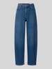s.Oliver RED LABEL Jeansy o kroju regular fit barrel z mieszanki bawełny Ciemnoniebieski