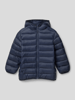 Mango Steppjacke mit Kapuze Modell 'unico' Marineblau