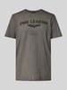 PME Legend T-Shirt mit Label-Print Anthrazit