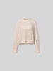 Juvia Relaxed Fit Pullover mit Lockmuster Sand