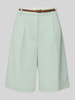 Christian Berg Woman Bermudas mit Eingrifftaschen und Gürtel Mint