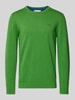 s.Oliver RED LABEL Regular Fit Strickpullover aus reiner Baumwolle Gruen