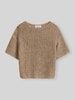 Marc O'Polo Sweter z mieszanki bawełny o kroju relaxed fit Piaskowy