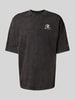 CHAMPION Relaxed Fit T-Shirt mit Label-Stitching BLACK