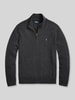 Polo Ralph Lauren Regular fit gebreid jack van pure wol Antraciet