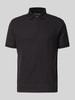 Emporio Armani Slim Fit Poloshirt mit Strukturmuster Black