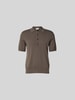 Closed Poloshirt mit gerippten Abschlüssen Anthrazit