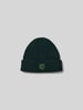 MAISON KITSUNE Beanie mit Label-Stitching Dunkelgruen