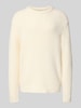 Jack & Jones Strickpullover in Bouclé-Optik Modell 'MEADOWS' Offwhite