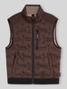 Tom Tailor Regular Fit Outdoor-Weste mit reflektierenden Elementen Dunkelbraun