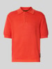 Marc O'Polo Regular Fit Poloshirt aus Leinen-Baumwoll-Mix Orange