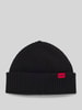 HUGO Beanie aus Schurwoll-Mix Modell 'XUSH' Black
