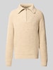 ARMEDANGELS Regular Fit Troyer aus Baumwoll-Woll-Mix Sand