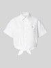 Polo Ralph Lauren Regular Fit Bluse mit Knotendetail Weiss