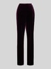 STEHMANN Straight Leg Stoffhose mit elastischem Bund Modell 'Flanna' Bordeaux