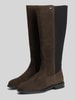 Tommy Hilfiger Stiefel aus echtem Leder mit Logo-Stitching Dunkelbraun