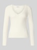 ONLY Slim Fit Langarmshirt aus Baumwoll-Mix Modell 'SARA SHARAI' Weiss