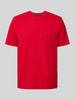 Tommy Hilfiger Regular fit T-shirt van puur katoen Rood