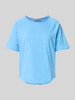 Smith and Soul T-shirt met rolzoom en ronde hals Lichtblauw