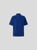 WOOD WOOD Poloshirt mit Label-Stitching Blau