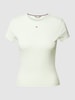 Tommy Jeans T-shirt met labelstitching Mint