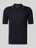 Marc O'Polo Regular fit poloshirt van puur katoen - Marc O'Polo × DFB Travel Collection Donkerblauw