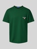 Polo Sport T-Shirt mit Label-Stitching Gruen