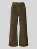 s.Oliver RED LABEL Regular Fit Culotte aus Cord mit weitem Bein Khaki