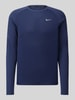 Nike Training Regular Fit Sport-Langarmshirt mit Logo-Detail Marine