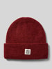 MSCH Copenhagen Beanie mit Alpaka-Anteil und Label-Patch Bordeaux