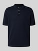 Fynch-Hatton Regular Fit Poloshirt in Strick-Optik Marine