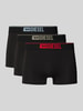 Diesel Boxershort met elastische band met logo in een set van 3 stuks 