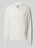 JAKE*S STUDIO MEN Cardigan aus Viskose mit Strukturmuster Offwhite