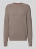 HUGO Regular Fit Pullover aus reiner Baumwolle Modell 'Sylas' Hellbraun