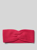 Christian Berg Woman Kasjmier hoofdband met knoopdetail Rood