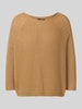 Weekend Max Mara Regular Fit Strickpullover mit Woll-Anteil Modell 'XENO' Camel