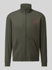 HUGO Regular Fit Sweatjacke aus Baumwoll-Mix Modell 'Laze Zip Jacket' Oliv