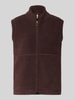 Soyaconcept Regular Fit Weste mit Stehkragen Modell 'SC-ONYX 3' Dunkelbraun