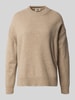 Drykorn Oversized Strickpullover mit gerippten Abschlüssen Sand Melange